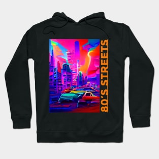 80s street neon t-shirt Hoodie